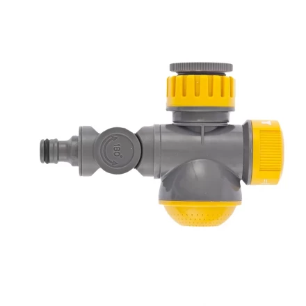 Соединитель для крана с внутренней резьбой 1/2" - 3/4" с переключателем и шарниром PALISAD LUXE 66253 купить в Когалыме