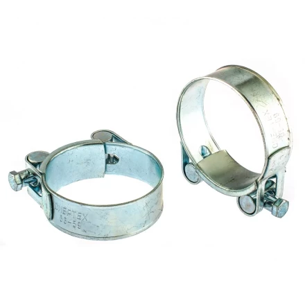 Хомуты металлические силовые 56-59 мм ширина 22 мм шарнирный W1 2 шт Сибртех 47543 купить в Когалыме