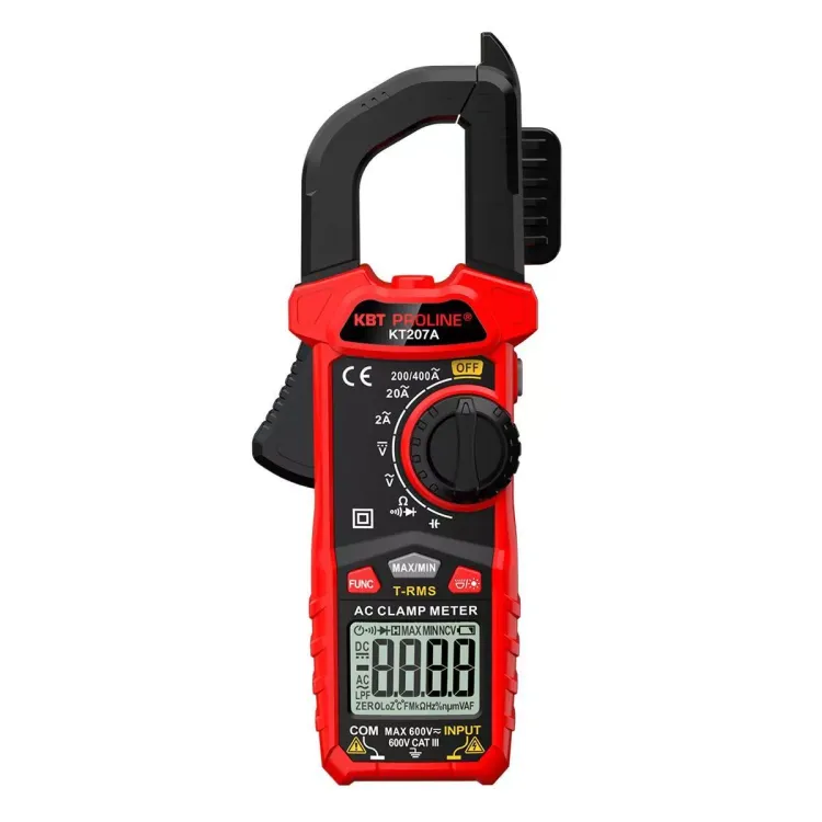 Токовые клещи цифровые КВТ KT 207A с True RMS (91919) купить в Когалыме