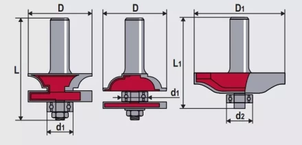 Набор фрез контурно-проф + панельная 3шт Кратон 1 09 01 010 купить в Когалыме