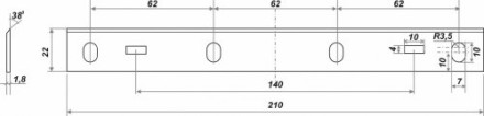 Нож К-2426 комплект 2шт (210 мм) 25520 купить в Когалыме
