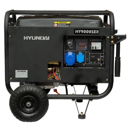 Бензогенератор Hyundai HY 9000SER + колеса купить в Когалыме
