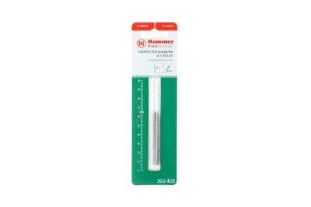 Сверло по плитке HAMMER Ф5х63мм (DR GL 5,0мм*61мм) купить в Когалыме