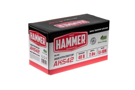 Аккумулятор HAMMER AKS42 (40В 2Ач Li-ion) купить в Когалыме