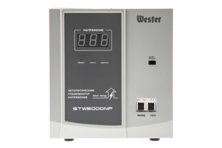 Стабилизатор напряжения WESTER STW5000NP купить в Когалыме