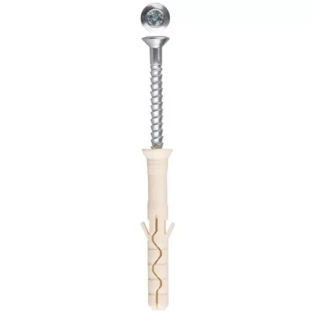 Дюбель-гвоздь ЗУБР "ПРОФЕССИОНАЛ" нейлоновый, потайный бортик, 6 x 60 мм, 100 шт 4-301375-06-060 купить в Когалыме