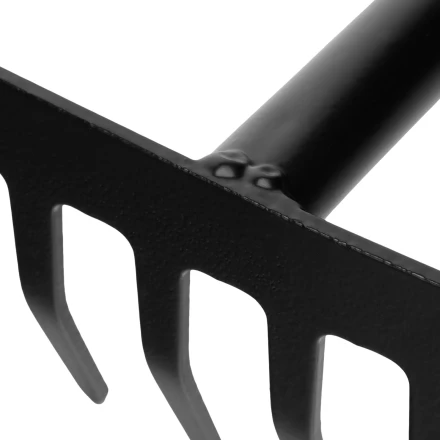 Грабли 6-зубые Palisad, 110х300 мм, стальные, обрезиненная эргономичная рукоятка, LSR1, 62061 купить в Когалыме