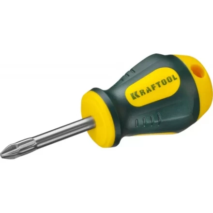 Отвертка KRAFTOOL, Cr-Mo-V сталь, двухкомпонентная противоскользящая рукоятка, PH, №2x38мм 250072-2-038 купить в Когалыме