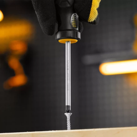 Отвертка, PZ1x75 мм, S2, 3к рукоятка Denzel 122057 купить в Когалыме