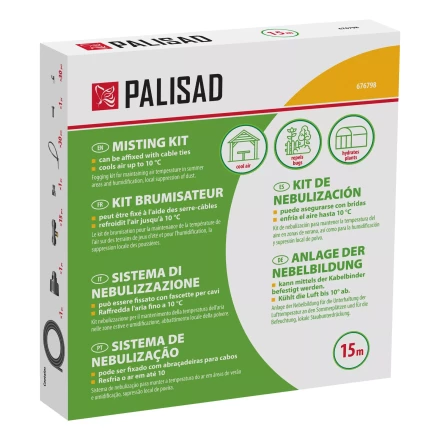 Система туманообразования Palisad 676798, полиэтиленовый шланг, длина 15 м, форсунки 15 шт купить в Когалыме