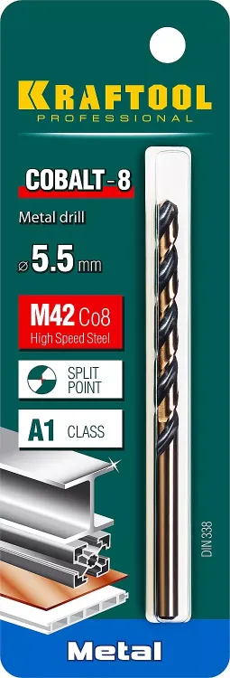 Сверла по металлу HSS-Co 29656-5.5 купить в Когалыме