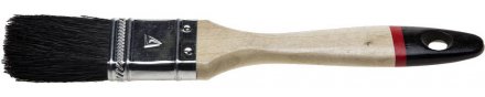 Кисть плоская STAYER &quot;UNIVERSAL-EURO&quot;, чёрная натуральная щетина, деревянная ручка, 20мм 01022-020 купить в Когалыме