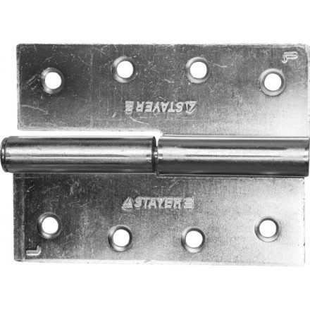 Петля дверная STAYER &quot;MASTER&quot; разъемная, цвет белый цинк, левая, 100мм 37613-100-1L купить в Когалыме