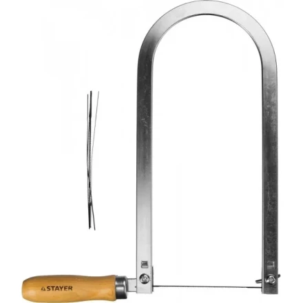 Лобзик STAYER "MASTER", деревянная ручка, 130х250мм без полотен 1530-25_z01 купить в Когалыме