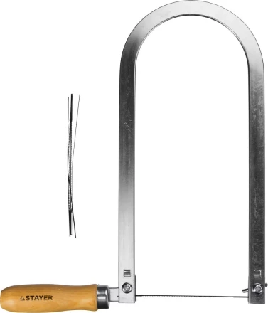 Лобзик STAYER "MASTER", деревянная ручка, 130х250мм без полотен 1530-25_z01 купить в Когалыме