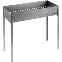 Мангал  GRINDA "BARBECUE", усиленный, толщина 1,5мм, 700х300х700мм 427783