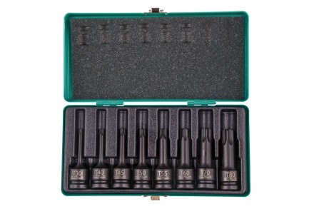 Набор ударных торцевых головок TORX 1/2&quot;,  в кейсе 8 шт Stels 13999 купить в Когалыме