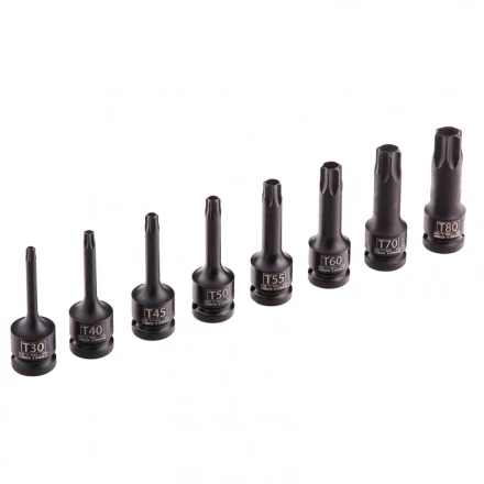 Набор ударных торцевых головок TORX 1/2",  в кейсе 8 шт Stels 13999 купить в Когалыме
