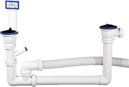 Колбовые сифоны для двухместной мойки серия МАСТЕР купить в Когалыме