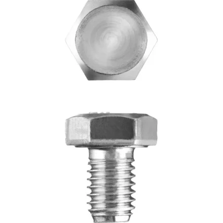 Болт ЗУБР "МАСТЕР" с шестигранной головкой, ГОСТ 7798-70, класс прочности 5.8, оцинкованный, M8x12мм, 5кг 303080-08-012 купить в Когалыме