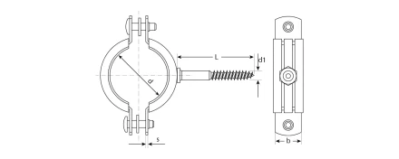 Хомуты трубные с шурупом промфасовка серия ЭКСПЕРТ купить в Когалыме