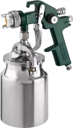 Краскопульт пневматический KRAFTOOL AirKraft, HVLP, с нижним бачком, 1,4мм 06520-1.4 купить в Когалыме
