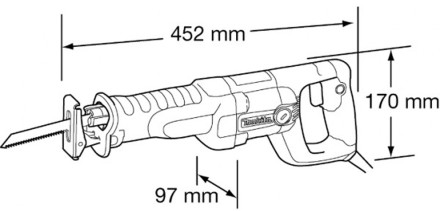 Пила сабельная Makita JR 3050 T купить в Когалыме