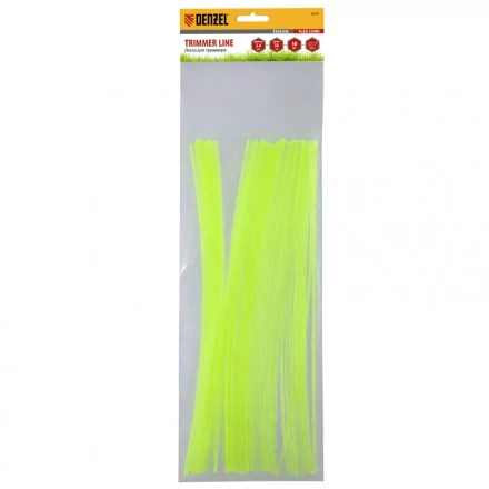 Леска для триммера круглая нарезанная 2,4 мм х 30 см 50 шт Flex cord Denzel 96101 купить в Когалыме