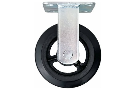 Аппаратное неповоротное колесо большегрузное HITCH 100*50 резина черная FCd46 (SZ084999) купить в Когалыме