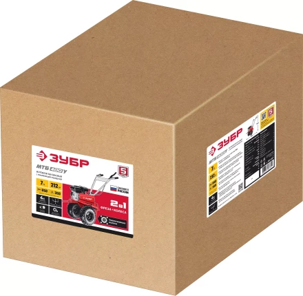 ЗУБР увеличенные колеса, 7 л.с., мотоблок с понижающей передачей (МТБ-400 У) купить в Когалыме