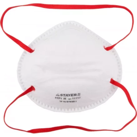 Полумаска фильтрующая STAYER "MASTER" коническая, многослойная, класс защиты FFP1 11117 купить в Когалыме