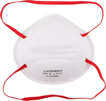 Полумаска фильтрующая STAYER "MASTER" коническая, многослойная, класс защиты FFP1 11117 купить в Когалыме