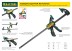 Струбцина, KRAFTOOL 32011-050-200, тип &quot;F&quot;, DIN 5117, двухкомпонентная ручка, 50х200мм 32011-050-200 купить в Когалыме