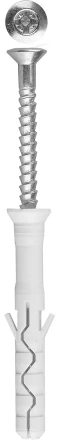 Дюбель-гвоздь ЗУБР "ПРОФЕССИОНАЛ" нейлоновый, потайный бортик, 8 x 100 мм, 50 шт 4-301375-08-100 купить в Когалыме