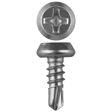 Саморезы ЗУБР "МАСТЕР" со сверлом оцинкованные, для крепления лист. металла до 2 мм, полуцилиндр. головка, 3.8x11мм, 50шт 300156-38-11 купить в Когалыме