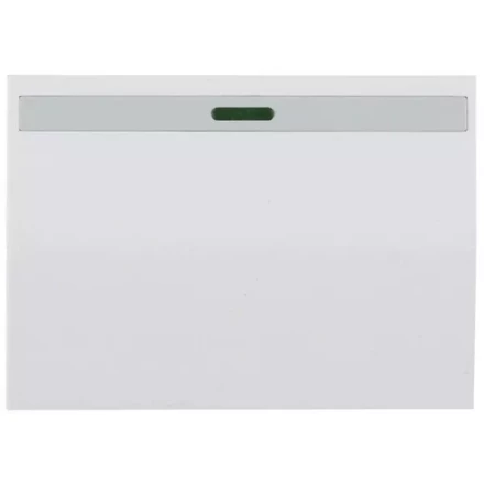 Выключатель СВЕТОЗАР "ЭФФЕКТ" одноклавишный, с эффектом свечения, без вставки и рамки, цвет белый, 10A/~250B SV-54431-W купить в Когалыме