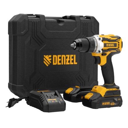 Дрель-шуруповерт аккумуляторная Denzel  BLDL-18-0 26140, бесщет.2 Li-Ion, 18 В купить в Когалыме