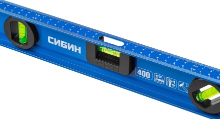 Уровень СИБИН двутавровый, 3 ампулы, измерительная линейка, 40см 34607-040 купить в Когалыме