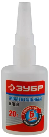 Клей ЗУБР моментальный, на блистере, 20 г 41906 купить в Когалыме