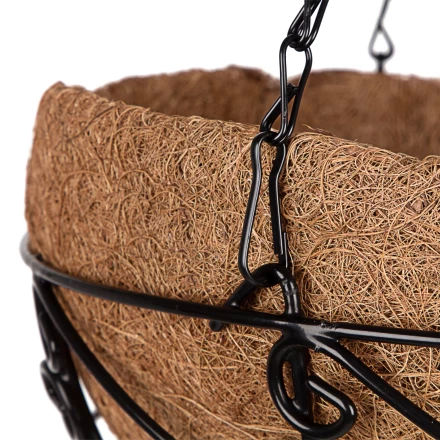 Кашпо подвесное с орнаментом Palisad, с кокосовой корзиной, диаметр 30 см, 690048 купить в Когалыме