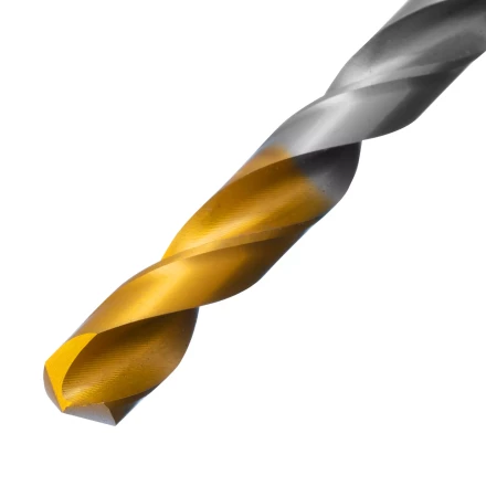 Сверло спиральное по металлу Denzel 8,5 x 117 мм, Р6М5, Golden Tip, 718240 купить в Когалыме