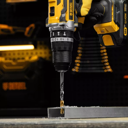 Сверло спиральное по металлу Denzel 8,5 x 117 мм, Р6М5, Golden Tip, 718240 купить в Когалыме