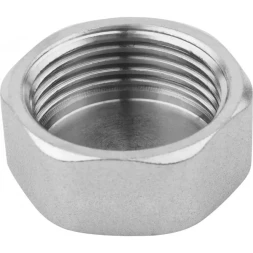 Заглушка ЗУБР "ЭКСПЕРТ", никелированная латунь, 6-ти гранная головка, внутренняя резьба, 3/4" 51297-3/4