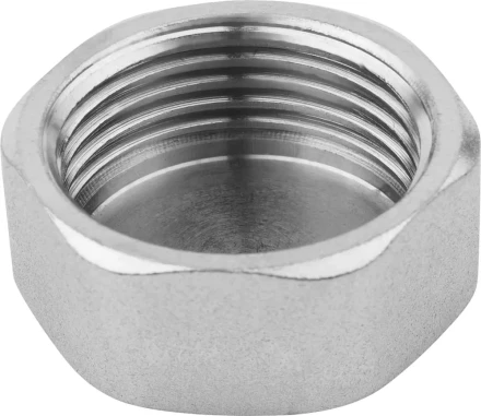 Заглушка ЗУБР "ЭКСПЕРТ", никелированная латунь, 6-ти гранная головка, внутренняя резьба, 3/4" 51297-3/4 купить в Когалыме