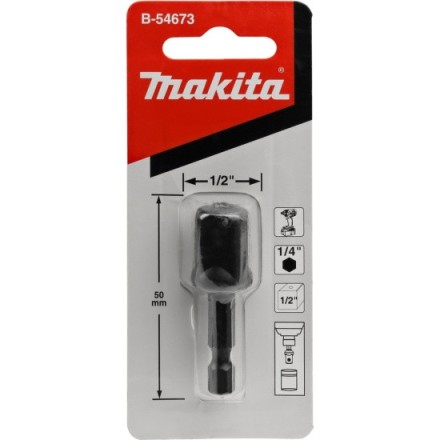 Адаптер MAKITA шестигранник 1/4&quot; на квадрат 1/2&quot; Makita B-54673 (переходник) купить в Когалыме