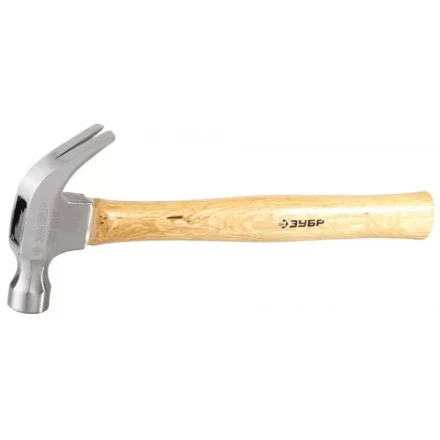 Молоток-гвоздодер ЗУБР кованый, с деревянной рукояткой, 375г 20237-375 купить в Когалыме