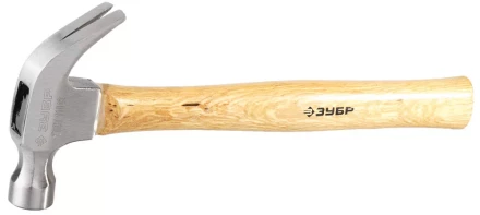 Молоток-гвоздодер ЗУБР кованый, с деревянной рукояткой, 375г 20237-375 купить в Когалыме