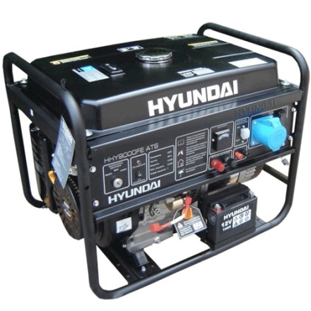 Бензогенератор Hyundai HHY 9000FЕ ATS + колеса купить в Когалыме