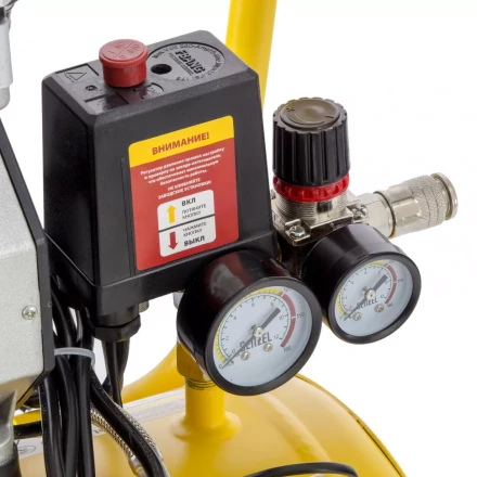 Компрессор безмаслянный Denzel DLS950/24 малошумный 58026 купить в Когалыме