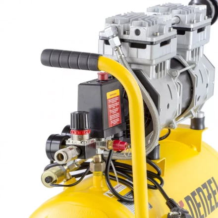 Компрессор безмаслянный Denzel DLS950/24 малошумный 58026 купить в Когалыме